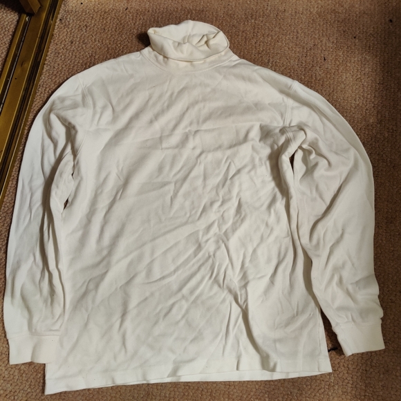 🤑4 for $20 | L.L. Bean white turtleneck - Picture 1 of 1